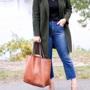 Madewell Brown Leather Tote- a classic